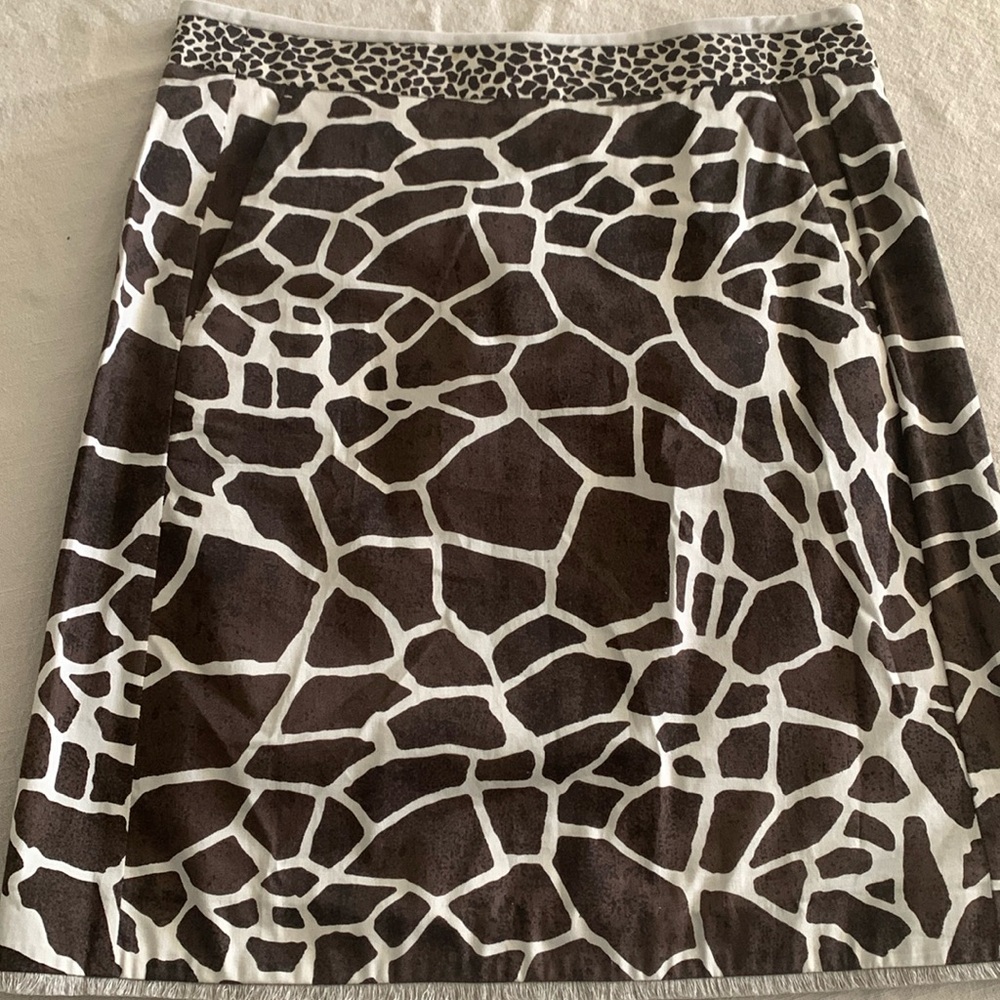 MaxMara Giraffe Printed Skirt
